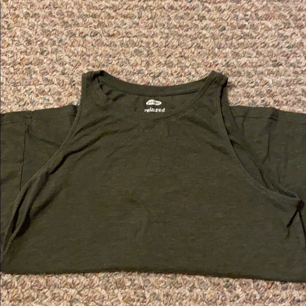 Green tank top